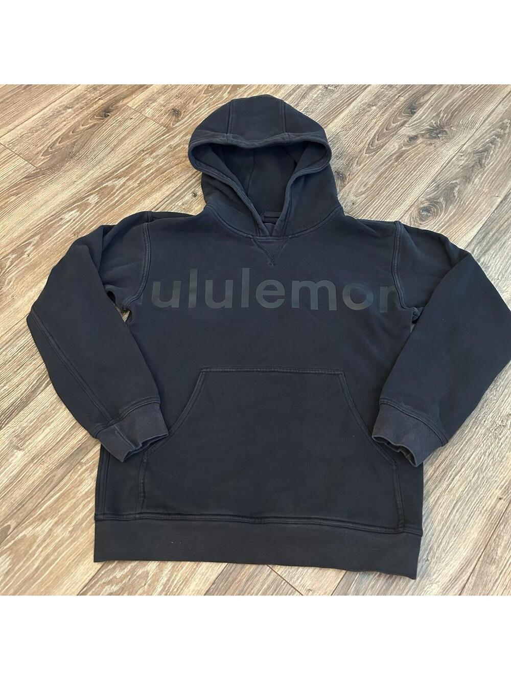 Lululemon All Yours Hoodie Graphic Black Size 4 W3DLTS